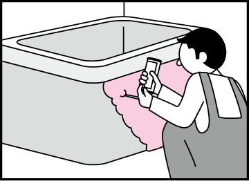 浴室の保温・流し台の結露防止